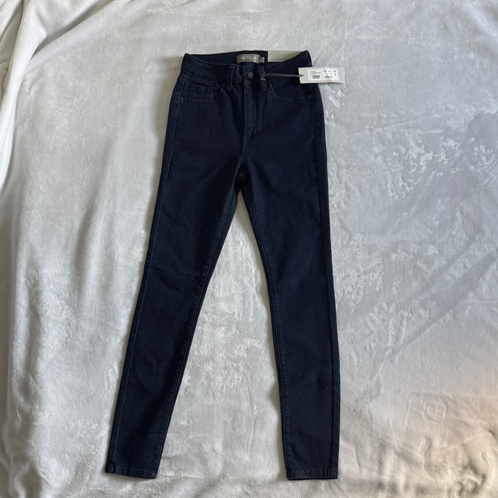 Just USA Women's Navy Skinny Jeans